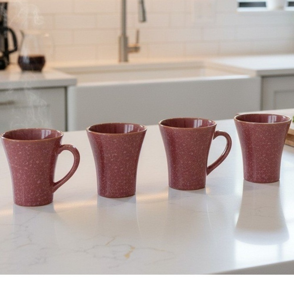 Val Do‎ Sol Speckled Glazed Coffee Cups, Set of 4, Replacement Drinkware Pottery